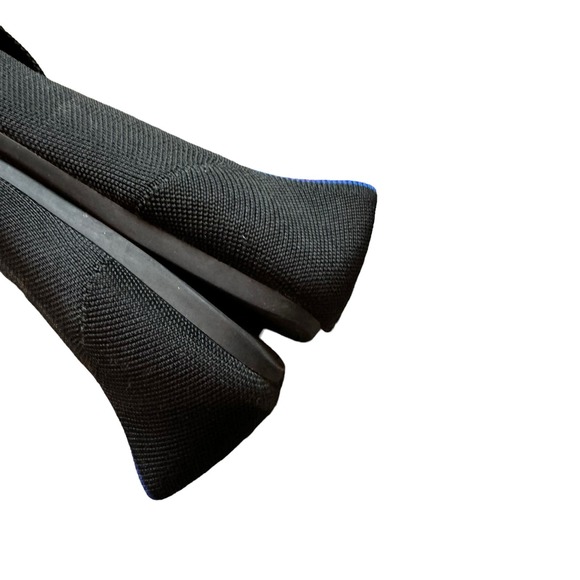 Rothy's The Point Toe Ballet Flat Slip On Solid Black Womens Size 9 - Picture 5 of 7